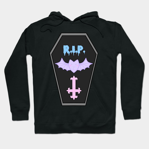 Kawaii Bat (pastel goth) Hoodie by Luna-Cooper